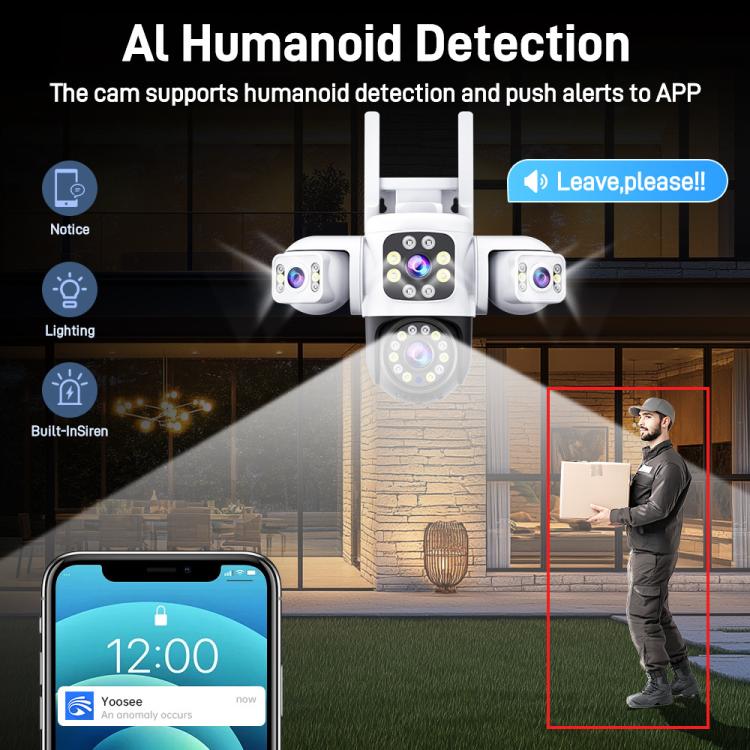 2MP HD 360 Degree Panorama 3 Lens IP66 Waterproof Wireless WiFi Camera, 15 Days Memory Card, 30 Days Memory Card 2MP HD 360 Degree Panorama 3 Lens IP66 Waterproof Wireless WiFi Camera, 15 Days Memory Card, 30 Days Memory Card